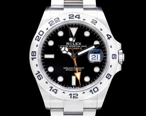 rolex explorer ii black on wrist|rolex explorer 2 black dial.